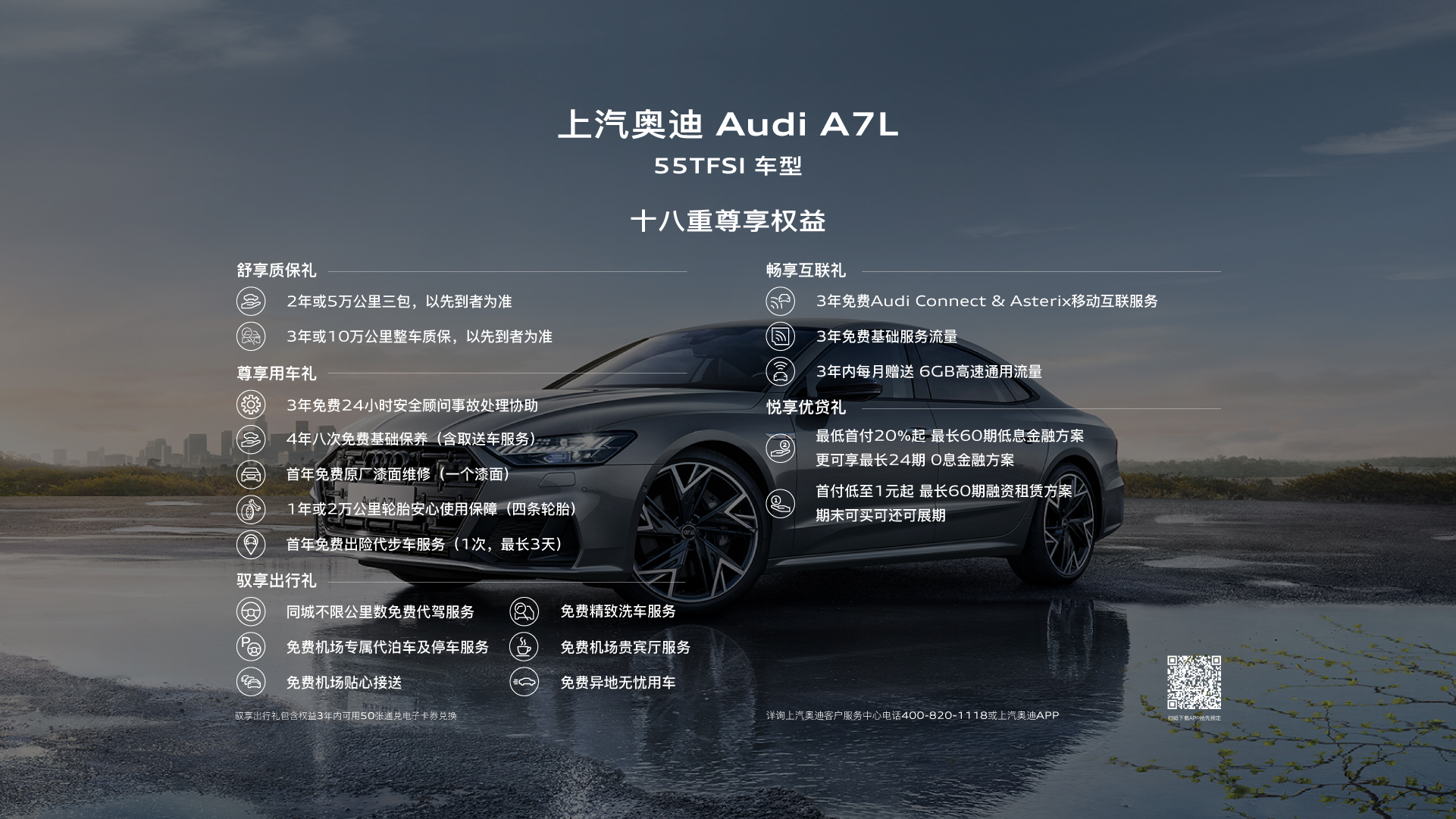奥迪A7L：售价权益